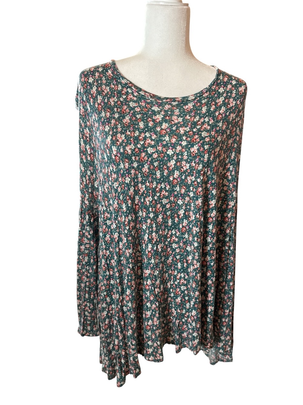 Show me Your Mumu Mellow Long Sleeve Top - Green/Pink size Small